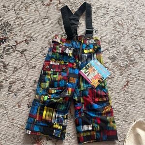 Obermeyer Baby Snow Pants Ski bib with igrow technology 2T NWT